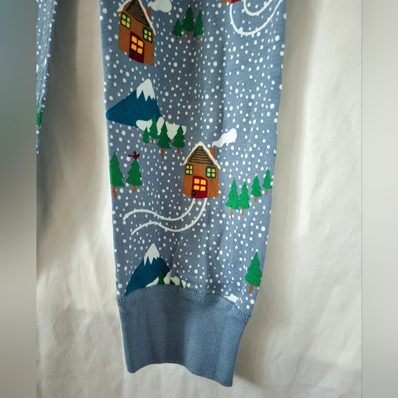 Women's Hanna Andersson Cozy Winter Cabin Print Pajama Set XXL Holiday PJs 2X - Picture 4 of 8